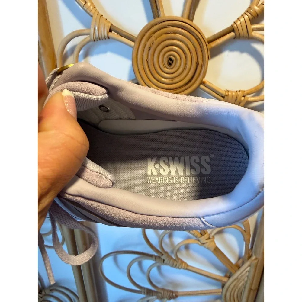 K-Swiss Court Pro II Lavender Purple Suede Sneakers Womens 8.5